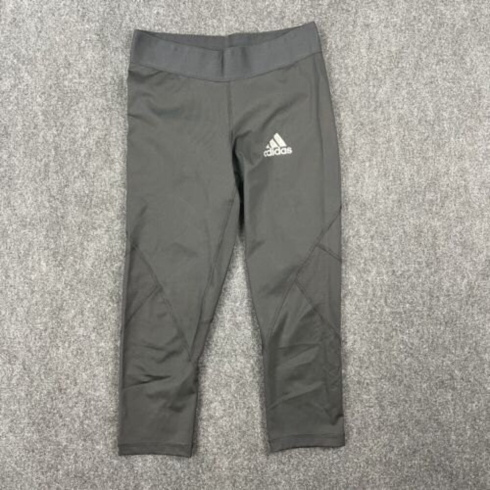 Adidas Womens Training Alphaskin Sport 3/4 Tights Black Small EUC